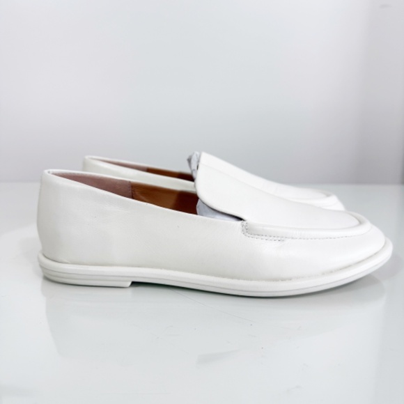 Vince Sloan Leather Loafers - Milk White Leather - Picture 6 of 13